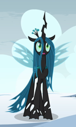 Size: 436x724 | Tagged: safe, screencap, character:queen chrysalis, species:changeling, episode:frenemies, g4, my little pony: friendship is magic, cropped, solo