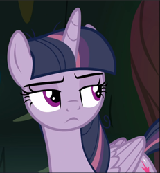 Size: 869x941 | Tagged: safe, screencap, character:mean twilight sparkle, episode:the mean 6, g4, my little pony: friendship is magic, cropped, lidded eyes, solo, unimpressed