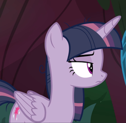 Size: 895x872 | Tagged: safe, screencap, character:mean twilight sparkle, episode:the mean 6, g4, my little pony: friendship is magic, cropped, lidded eyes, solo, unimpressed