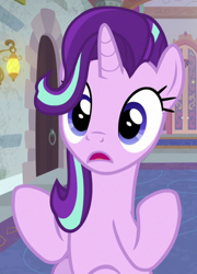 Size: 448x623 | Tagged: safe, screencap, character:starlight glimmer, species:pony, species:unicorn, episode:a horse shoe-in, g4, my little pony: friendship is magic, cropped, female, mare, school of friendship, solo