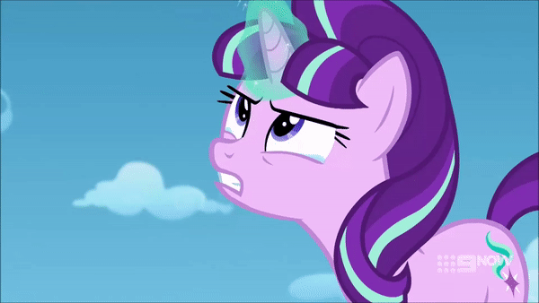Size: 600x338 | Tagged: safe, screencap, character:starlight glimmer, species:pony, species:unicorn, episode:the cutie re-mark, 9now, animated, crying, gif, s5 starlight, solo, teary eyes