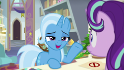 Size: 1920x1080 | Tagged: safe, screencap, character:phyllis, character:starlight glimmer, character:trixie, species:pony, species:unicorn, episode:a horse shoe-in, g4, my little pony: friendship is magic, female, mare