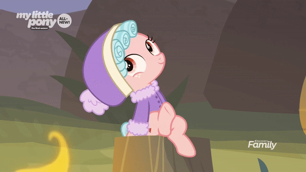 Size: 600x338 | Tagged: safe, screencap, character:cozy glow, species:pegasus, species:pony, episode:frenemies, g4, my little pony: friendship is magic, animated, cozybetes, cute, discovery family logo, female, filly, gif, hoofy-kicks, solo