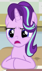 Size: 349x588 | Tagged: safe, screencap, character:starlight glimmer, species:pony, species:unicorn, episode:a horse shoe-in, g4, my little pony: friendship is magic, cropped, female, mare, solo