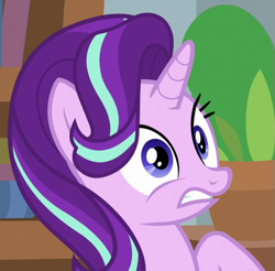 Size: 729x718 | Tagged: safe, screencap, character:starlight glimmer, species:pony, species:unicorn, episode:a horse shoe-in, g4, my little pony: friendship is magic, cropped, female, mare, solo