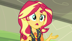 Size: 1920x1080 | Tagged: safe, screencap, character:sunset shimmer, episode:sock it to me, g4, my little pony:equestria girls, geode of empathy, magical geodes, solo