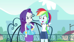 Size: 1920x1080 | Tagged: safe, screencap, character:rainbow dash, character:rarity, episode:sock it to me, g4, my little pony:equestria girls, sock it to me: rarity
