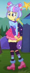 Size: 368x890 | Tagged: safe, screencap, character:supernova zap, episode:lost and pound, g4, my little pony:equestria girls, arm behind back, cropped, female, lost and pound: spike, outdoors, solo, su-z, su-z-betes, supernova zap