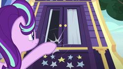 Size: 1920x1080 | Tagged: safe, screencap, character:starlight glimmer, episode:a horse shoe-in, g4, my little pony: friendship is magic, solo, trixie's wagon