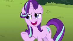 Size: 1920x1080 | Tagged: safe, screencap, character:starlight glimmer, species:pony, species:unicorn, episode:a horse shoe-in, g4, my little pony: friendship is magic, solo
