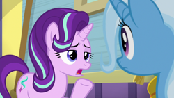 Size: 1920x1080 | Tagged: safe, screencap, character:starlight glimmer, character:trixie, episode:a horse shoe-in, g4, my little pony: friendship is magic
