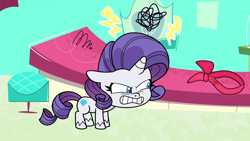 Size: 1920x1080 | Tagged: safe, screencap, character:rarity, species:pony, species:unicorn, episode:bad thing no. 3, g4.5, my little pony:pony life, spoiler:pony life s01e05, angry, female, mare, solo