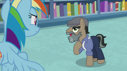 Size: 1920x1080 | Tagged: safe, screencap, character:doctor caballeron, character:rainbow dash, episode:daring doubt, g4, my little pony: friendship is magic, groom q.q. martingale