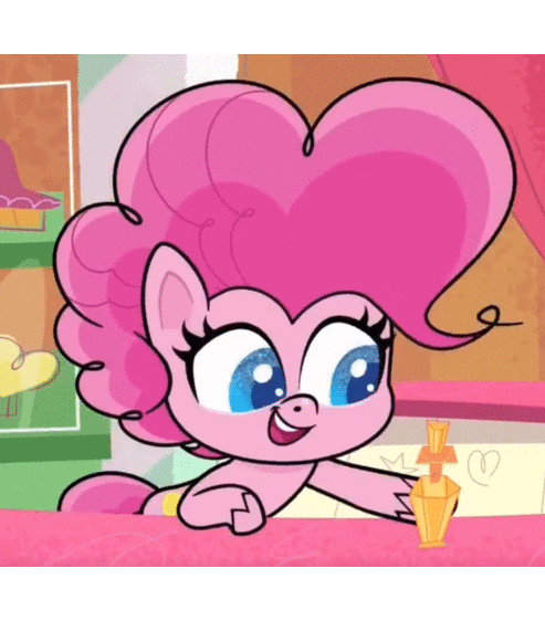 Size: 493x562 | Tagged: safe, screencap, character:pinkie pie, character:twilight sparkle, character:twilight sparkle (alicorn), species:alicorn, species:pony, episode:princess probz, g4.5, my little pony:pony life, spoiler:pony life s01e01, animated, character to character, cropped, gif, potion, transformation