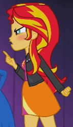 Size: 560x976 | Tagged: safe, screencap, character:sunset shimmer, equestria girls:rainbow rocks, g4, my little pony:equestria girls, blushing, cropped, solo focus