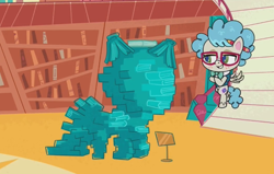 Size: 776x493 | Tagged: safe, screencap, species:pony, episode:cute-pocalypse meow, g4.5, my little pony:pony life, spoiler:pony life s01e03, glasses, librarian, library