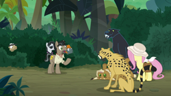 Size: 1920x1080 | Tagged: safe, screencap, character:biff, character:doctor caballeron, character:fluttershy, character:rogue, character:withers, episode:daring doubt, g4, my little pony: friendship is magic, big cat, cat, cheetah, henchmen, jaguar (animal), lynx