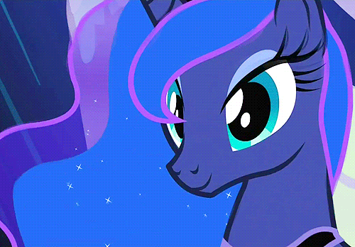 Size: 500x348 | Tagged: safe, screencap, character:princess luna, episode:sleepless in ponyville, g4, my little pony: friendship is magic, animated, solo, wink