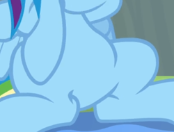 Size: 486x370 | Tagged: safe, screencap, character:rainbow dash, species:pegasus, species:pony, episode:rainbow falls, g4, my little pony: friendship is magic, belly, cropped, featureless crotch, pictures of bellies, sitting, solo