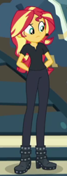 Size: 176x456 | Tagged: safe, screencap, character:sunset shimmer, episode:all the world's off stage, g4, my little pony:equestria girls, cropped, director shimmer, female, solo