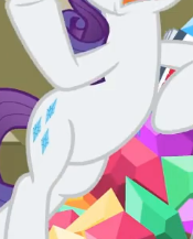 Size: 175x217 | Tagged: safe, screencap, character:rarity, species:pony, species:unicorn, episode:dragon dropped, g4, my little pony: friendship is magic, belly, bipedal, bipedal leaning, cropped, leaning, pictures of bellies, solo