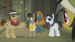 Size: 1920x1080 | Tagged: safe, screencap, character:biff, character:daring do, character:doctor caballeron, character:rogue, character:withers, episode:daring doubt, g4, my little pony: friendship is magic, henchmen