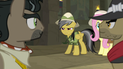 Size: 1920x1080 | Tagged: safe, screencap, character:biff, character:daring do, character:doctor caballeron, character:fluttershy, episode:daring doubt, g4, my little pony: friendship is magic, henchmen