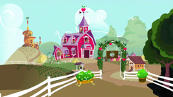 Size: 1280x720 | Tagged: safe, screencap, episode:sisterhooves social, g4, my little pony: friendship is magic, background, no pony, scenic ponyville, sweet apple acres