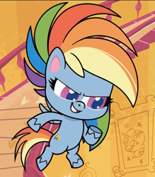 Size: 920x1050 | Tagged: safe, screencap, character:rainbow dash, species:pegasus, species:pony, episode:death of a sales-pony, g4.5, my little pony:pony life, spoiler:pony life s01e08, cropped, solo