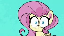 Size: 1920x1080 | Tagged: safe, screencap, character:fluttershy, character:rainbow dash, species:pegasus, species:pony, episode:potion mystery, g4.5, my little pony:pony life, spoiler:pony life s01e19, animated, chair, drinking, eyes closed, laughing, long neck, magic, potion, sitting, smiling, sound, sugarcube corner, surprised, talking, transformation, waving, webm, wings