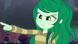 Size: 1920x1080 | Tagged: safe, screencap, character:wallflower blush, equestria girls:forgotten friendship, g4, my little pony:equestria girls, animated, clothing, female, freckles, sound, sweater, webm