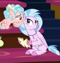 Size: 674x715 | Tagged: safe, screencap, character:cozy glow, character:silverstream, episode:what lies beneath, g4, my little pony: friendship is magic