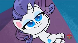 Size: 1669x931 | Tagged: safe, screencap, character:rarity, species:pony, species:unicorn, episode:a camping we will go, g4.5, my little pony:pony life, spoiler:pony life s01e15, solo
