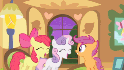 Size: 1920x1080 | Tagged: safe, screencap, character:apple bloom, character:bulk biceps, character:pipsqueak, character:rainbow dash, character:scootaloo, character:sweetie belle, species:earth pony, species:pegasus, species:pony, species:unicorn, episode:crusaders of the lost mark, episode:flight to the finish, episode:on your marks, episode:stare master, episode:the cutie mark chronicles, episode:the fault in our cutie marks, episode:twilight time, g4, my little pony: friendship is magic, animated, catchphrase, clothing, clubhouse, compilation, crusaders clubhouse, cutie mark crusaders, excited, flower, fluttershy's cottage, helmet, hoofbump, sound, supercut, tree sap and pine needles, webm, yeah