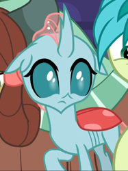 Size: 570x762 | Tagged: safe, screencap, character:ocellus, character:sandbar, character:yona, species:changedling, species:changeling, species:reformed changeling, episode:school raze, g4, my little pony: friendship is magic, cropped, cute, diaocelles, offscreen character, solo focus