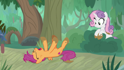 Size: 1920x1080 | Tagged: safe, screencap, character:scootaloo, character:sweetie belle, species:pegasus, species:pony, episode:growing up is hard to do, g4, my little pony: friendship is magic, older, older scootaloo, older sweetie belle