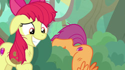 Size: 1920x1080 | Tagged: safe, screencap, character:apple bloom, character:scootaloo, species:pegasus, species:pony, episode:growing up is hard to do, g4, my little pony: friendship is magic, older