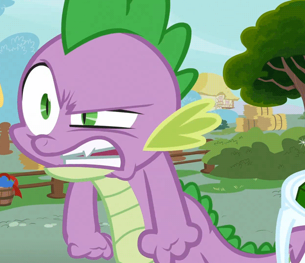 Size: 625x540 | Tagged: safe, artist:janocota, screencap, character:spike, episode:just for sidekicks, g4, my little pony: friendship is magic, angry, animated, faec, fist, madorable, rage, solo