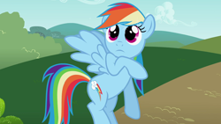 Size: 1920x1080 | Tagged: safe, screencap, character:rainbow dash, species:pegasus, species:pony, episode:the mysterious mare do well, g4, my little pony: friendship is magic, cloud, cloudy, cute, dashabetes, female, flying, mare, solo, sparkle