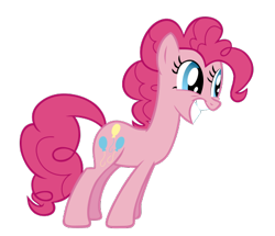 Size: 461x397 | Tagged: safe, artist:relaxingonthemoon, screencap, character:pinkie pie, species:pony, .svg available, animation error, female, mare, reaction image, simple background, solo, svg, transparent background, vector