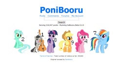 Size: 913x513 | Tagged: safe, screencap, character:applejack, character:lyra heartstrings, character:octavia melody, character:pinkie pie, character:rainbow dash, character:twilight sparkle, cello, musical instrument, ponibooru