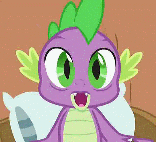 Size: 527x480 | Tagged: safe, screencap, character:spike, episode:magical mystery cure, g4, my little pony: friendship is magic, animated, bed, sleepy
