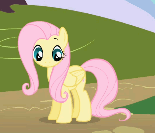 Size: 531x457 | Tagged: safe, screencap, character:fluttershy, episode:friendship is magic, g4, my little pony: friendship is magic, animated, cute, digging, shuffle, shyabetes, solo