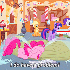 Size: 245x245 | Tagged: safe, screencap, character:applejack, character:fluttershy, character:pinkie pie, character:rarity, character:twilight sparkle, episode:ponyville confidential, g4, my little pony: friendship is magic, animated, caption, crying, ocular gushers, subtitles