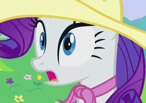 Size: 288x203 | Tagged: safe, screencap, character:rarity, episode:a canterlot wedding, g4, my little pony: friendship is magic, animated, clothing, cropped, faec, hat, solo