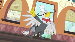Size: 994x559 | Tagged: safe, screencap, character:gustave le grande, species:griffon, episode:mmmystery on the friendship express, g4, my little pony: friendship is magic, claw, finger, gustave le grande, solo