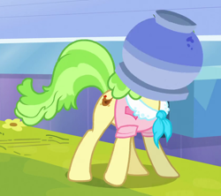 Size: 842x748 | Tagged: safe, screencap, character:chickadee, character:ms. peachbottom, episode:games ponies play, g4, my little pony: friendship is magic, pothead