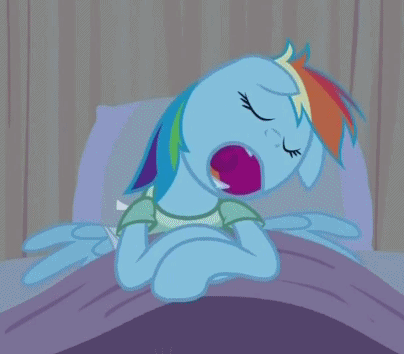 Size: 404x354 | Tagged: safe, screencap, character:rainbow dash, episode:read it and weep, g4, my little pony: friendship is magic, animated, cropped, eyes closed, floppy ears, loop, open mouth, sleeping, snoring
