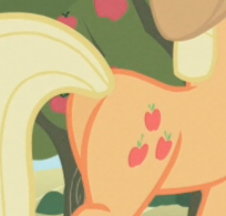 Size: 204x195 | Tagged: safe, screencap, character:applejack, species:pony, cropped, female, mare, picture for breezies, plot