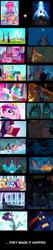 Size: 1200x5654 | Tagged: safe, screencap, character:applejack, character:fluttershy, character:king sombra, character:pinkie pie, character:princess cadance, character:princess celestia, character:rainbow dash, character:rarity, character:shining armor, character:spike, character:twilight sparkle, episode:the crystal empire, g4, my little pony: friendship is magic, atlantis, atlantis: the lost empire, comparison, crystal empire, disney, exploitable meme, made it happen, make it happen, mane seven, mane six, meme